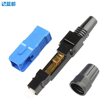 Blue Post Embedded Fiber Optic Cold Splicing Sub SC Fiber Optic Fast Linker Telecom grade Fiber to Home Connection Head Cold Splicing Sub Universal Bare Fiber Cold Splicing Sub SC/UPC Leather Cable Cold Splicing Sub