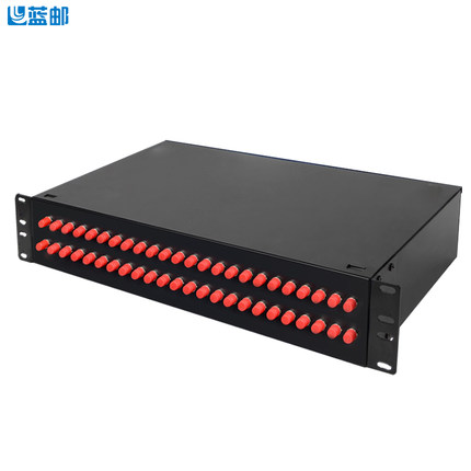 蓝邮光纤终端盒48口SC/FC/LC/ST单模满配多模满配光纤接续盒电信级光缆满配含法兰尾纤熔接盒加厚接头盒空盒